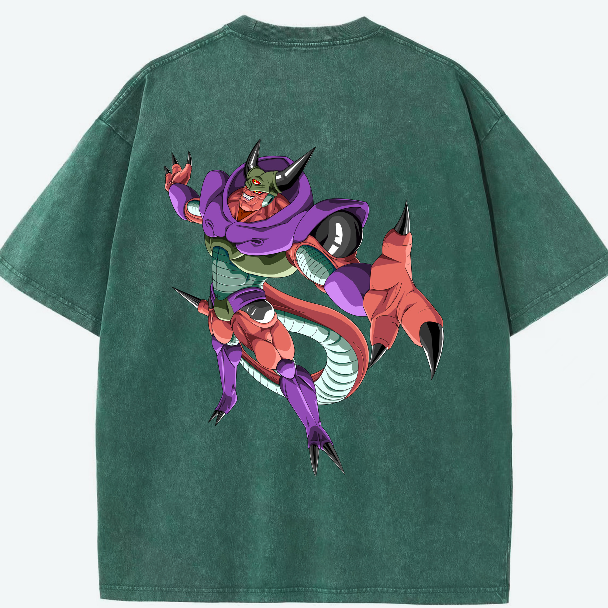 （画像用） ドラゴンボール ジャネンバ DRAGON BALL Janemba 綿100% ヴィンテージ風 半袖Tシャツ（背面プリント）